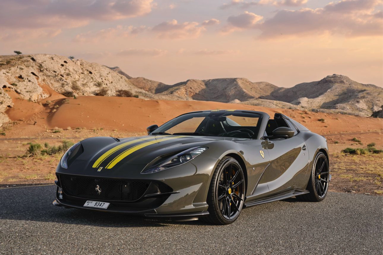 Ferrari 812 GTS Novitec Grey Rental in Dubai