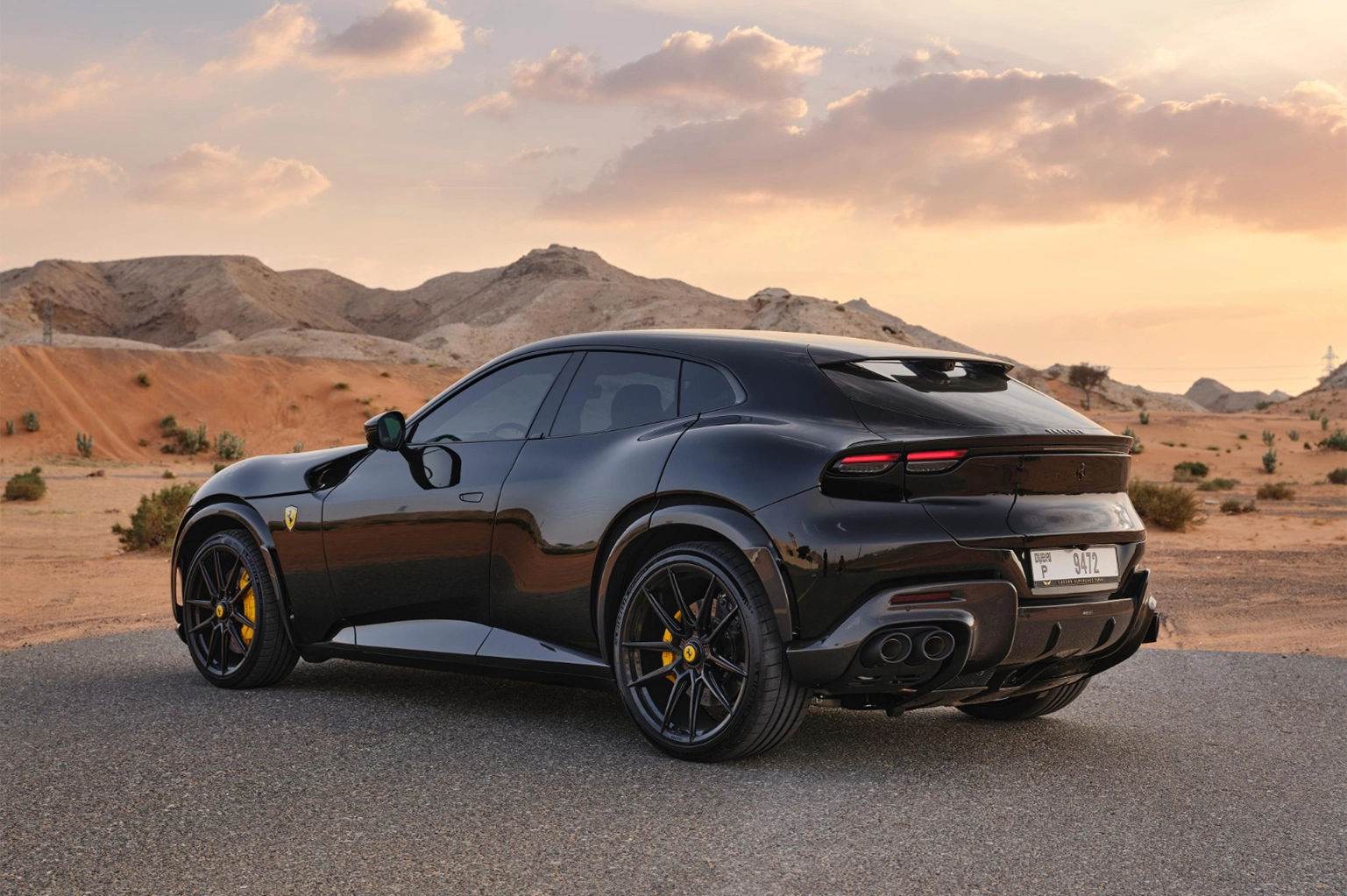 Ferrari Purosangue Novitec Black for Rent in Dubai photo 3