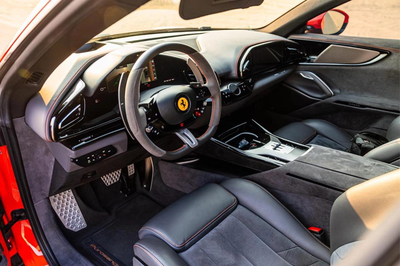 Rent a Ferrari Purosangue Orange in Dubai photo 4