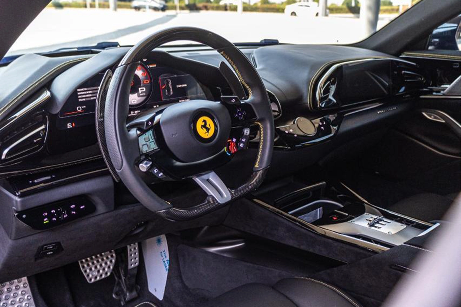 Rent Ferrari Purosangue Black in Dubai photo 3