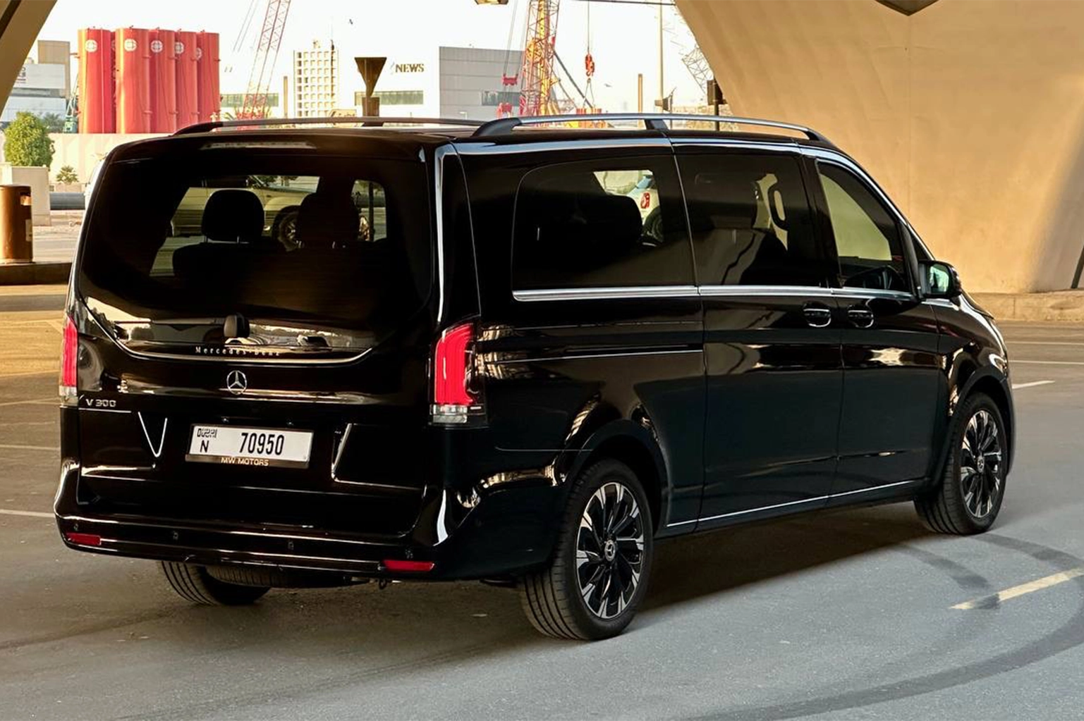 Hire 2026 Mercedes-Benz V300 Black in Dubai photo 2