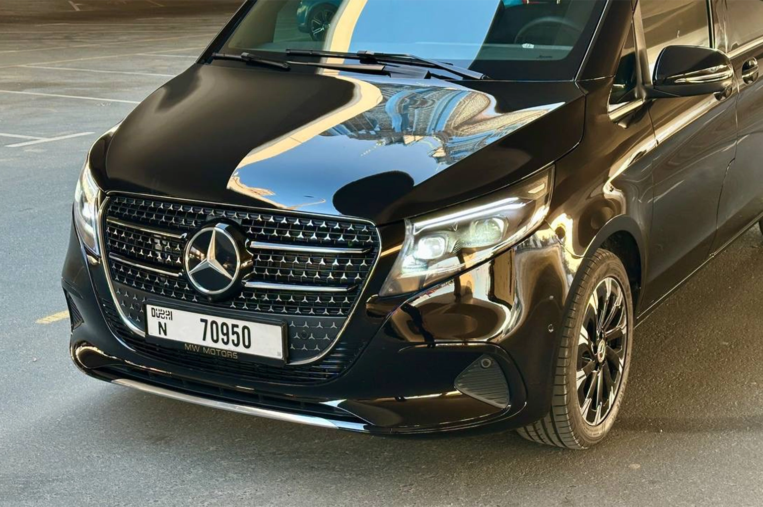 Hire 2026 Mercedes-Benz V300 Black in Dubai photo 4