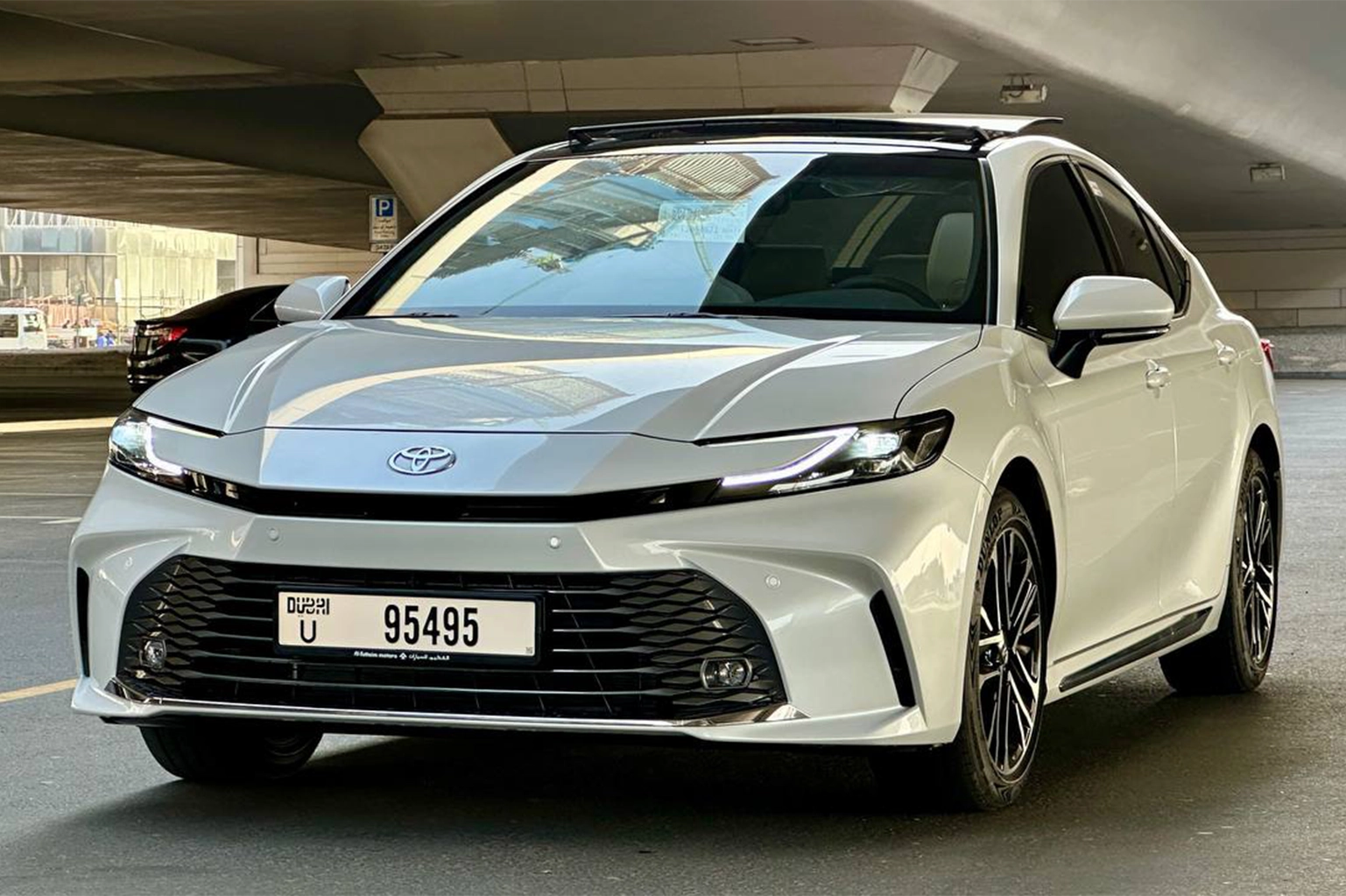 Hire 2026 Toyota Camry GLE White in Dubai