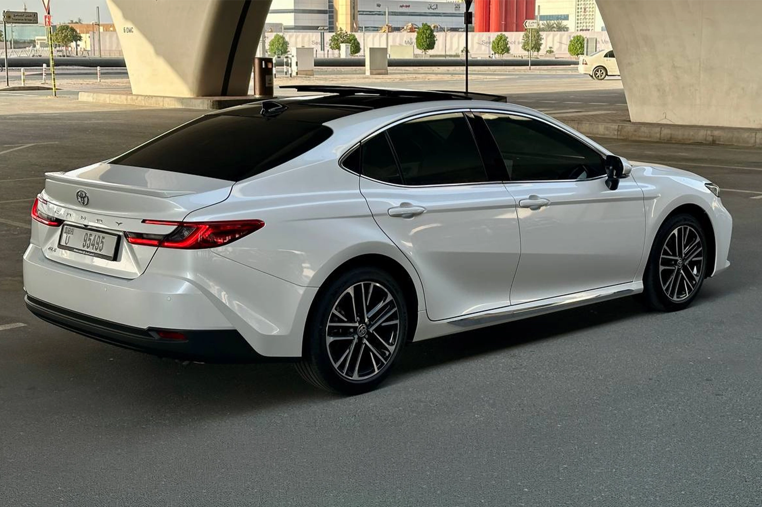 Hire 2026 Toyota Camry GLE White in Dubai photo 3