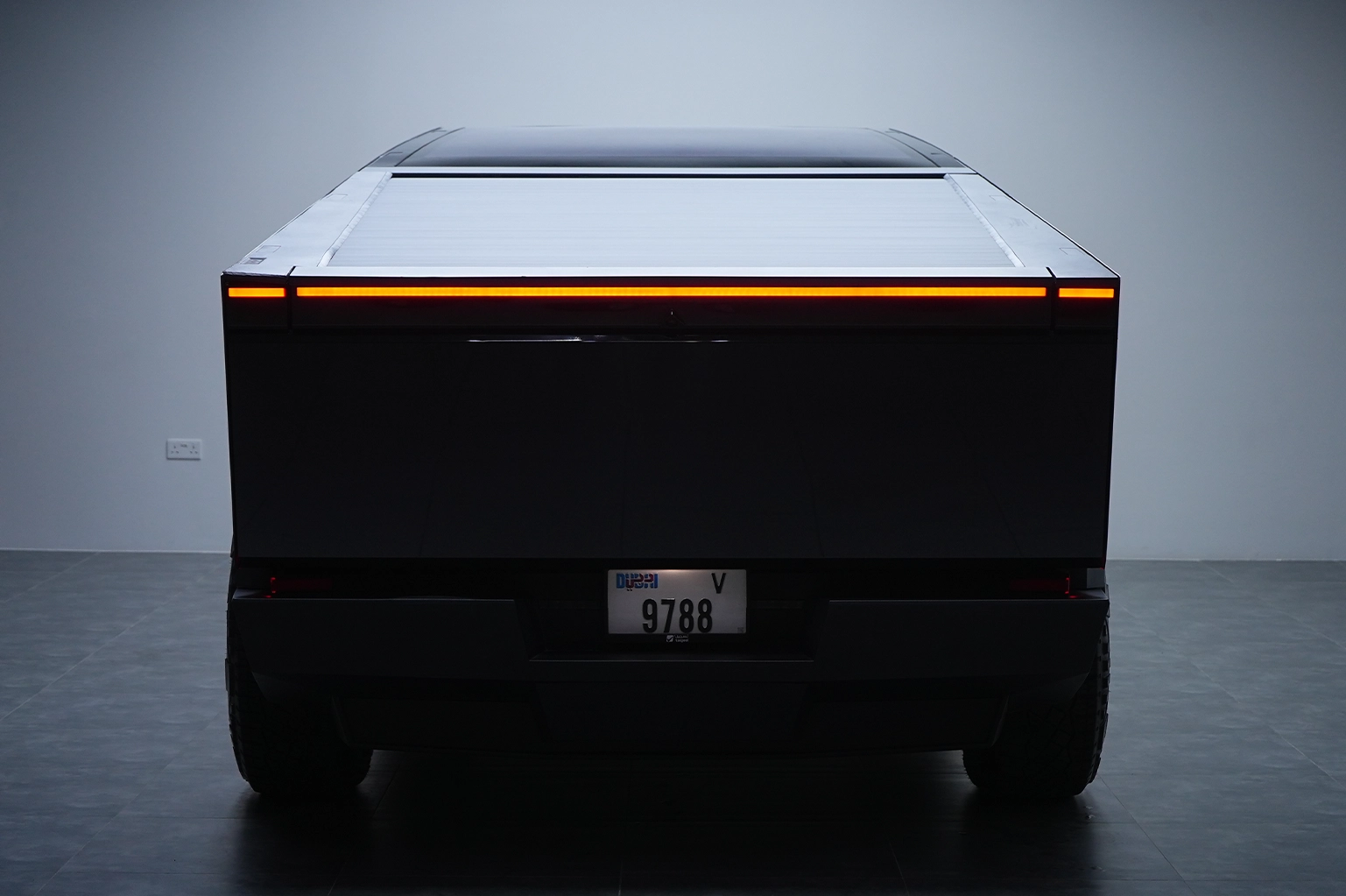 Hire Tesla Cybertruck Silver in Dubai photo 3