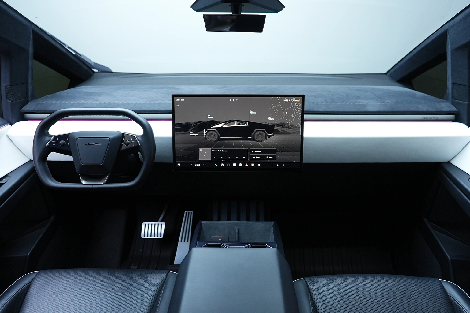 Hire Tesla Cybertruck Silver in Dubai photo 4