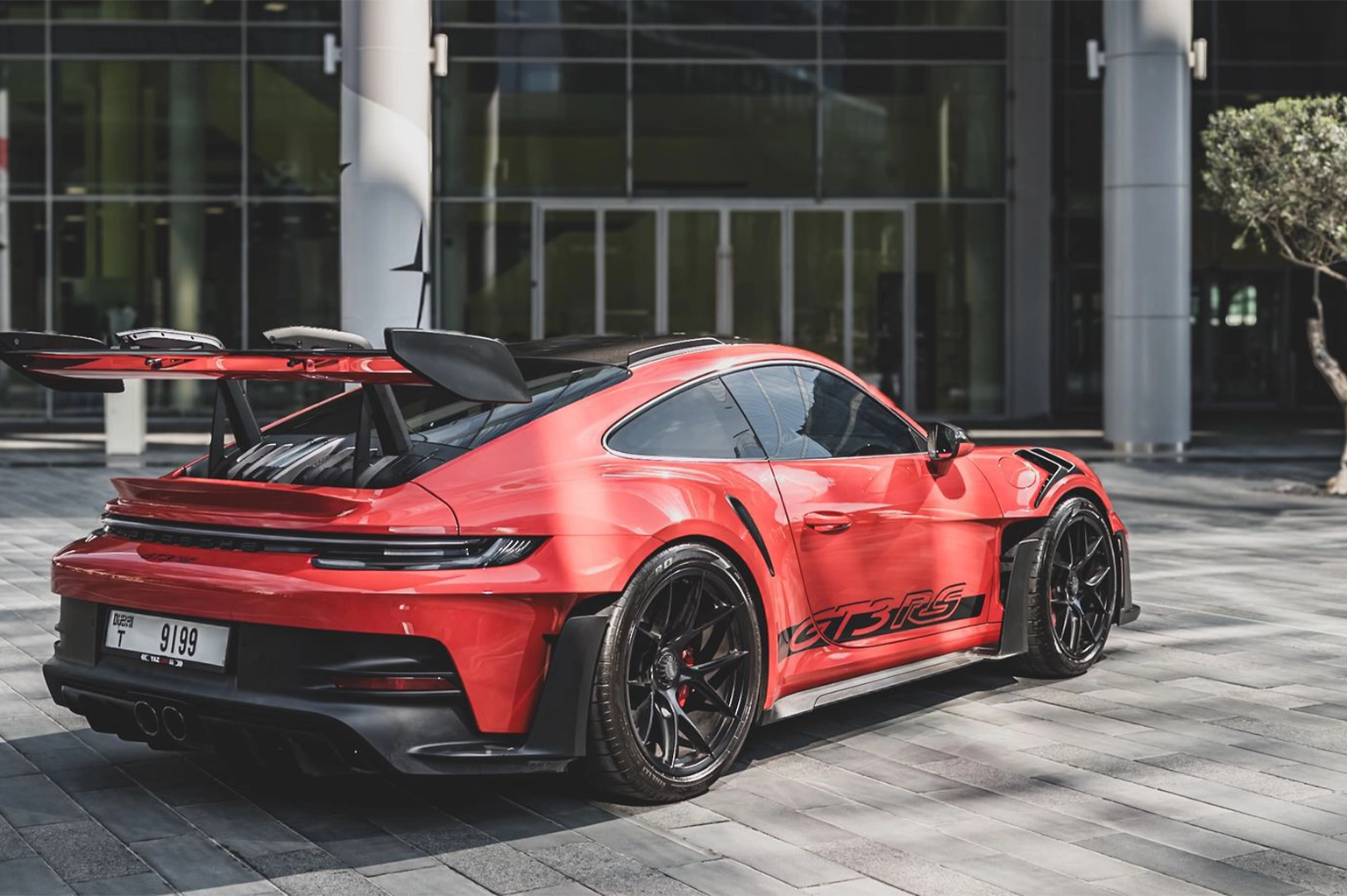 Porsche 911 GT3 RS Red Rental in Dubai photo 2