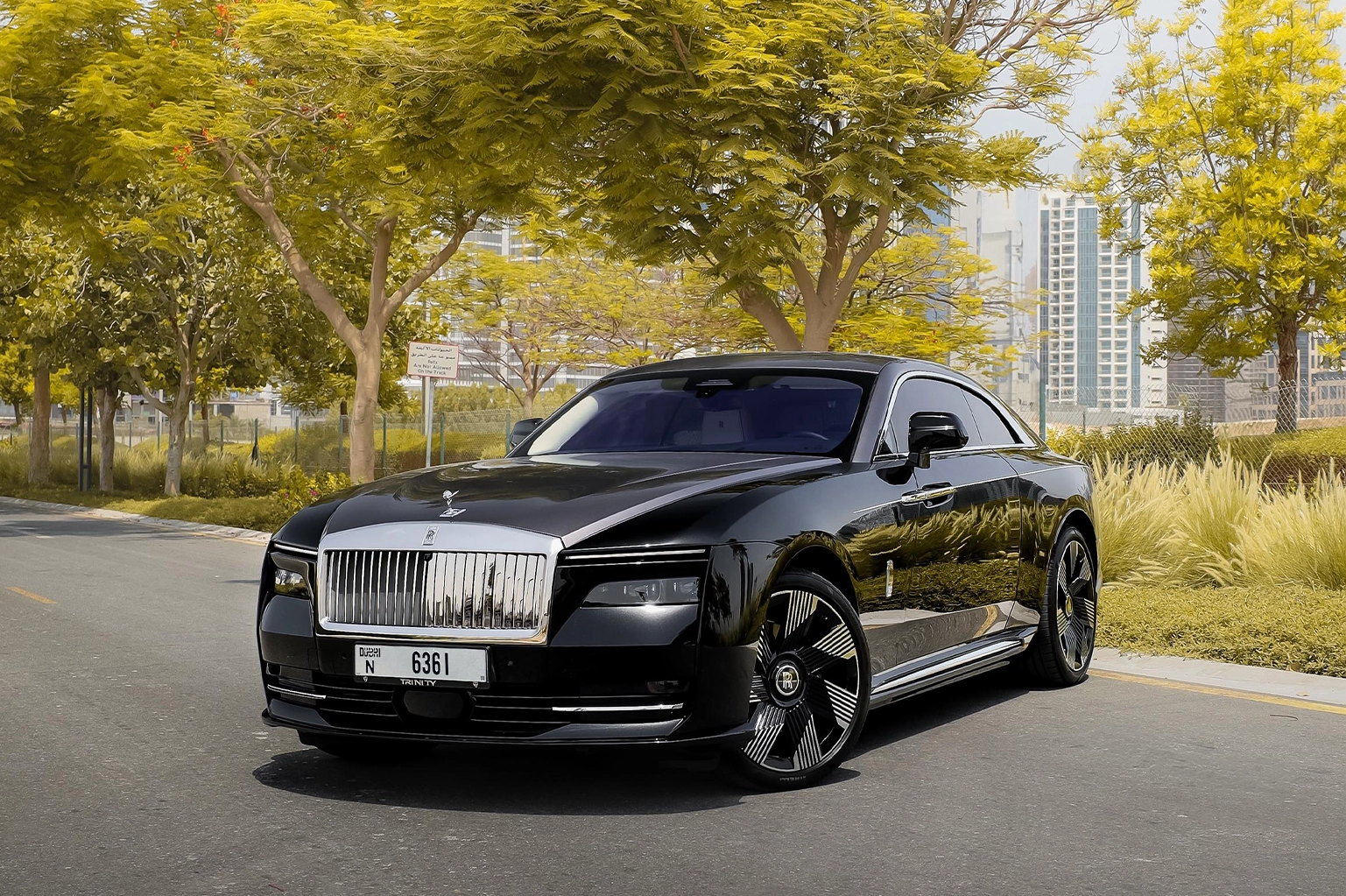 Rent a 2025 Rolls-Royce Spectre Black in Dubai