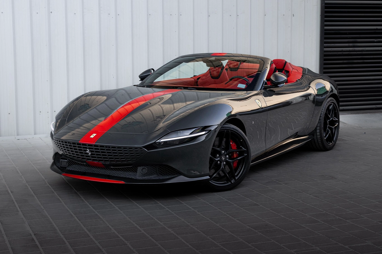 Rent Ferrari Roma Grey in Dubai