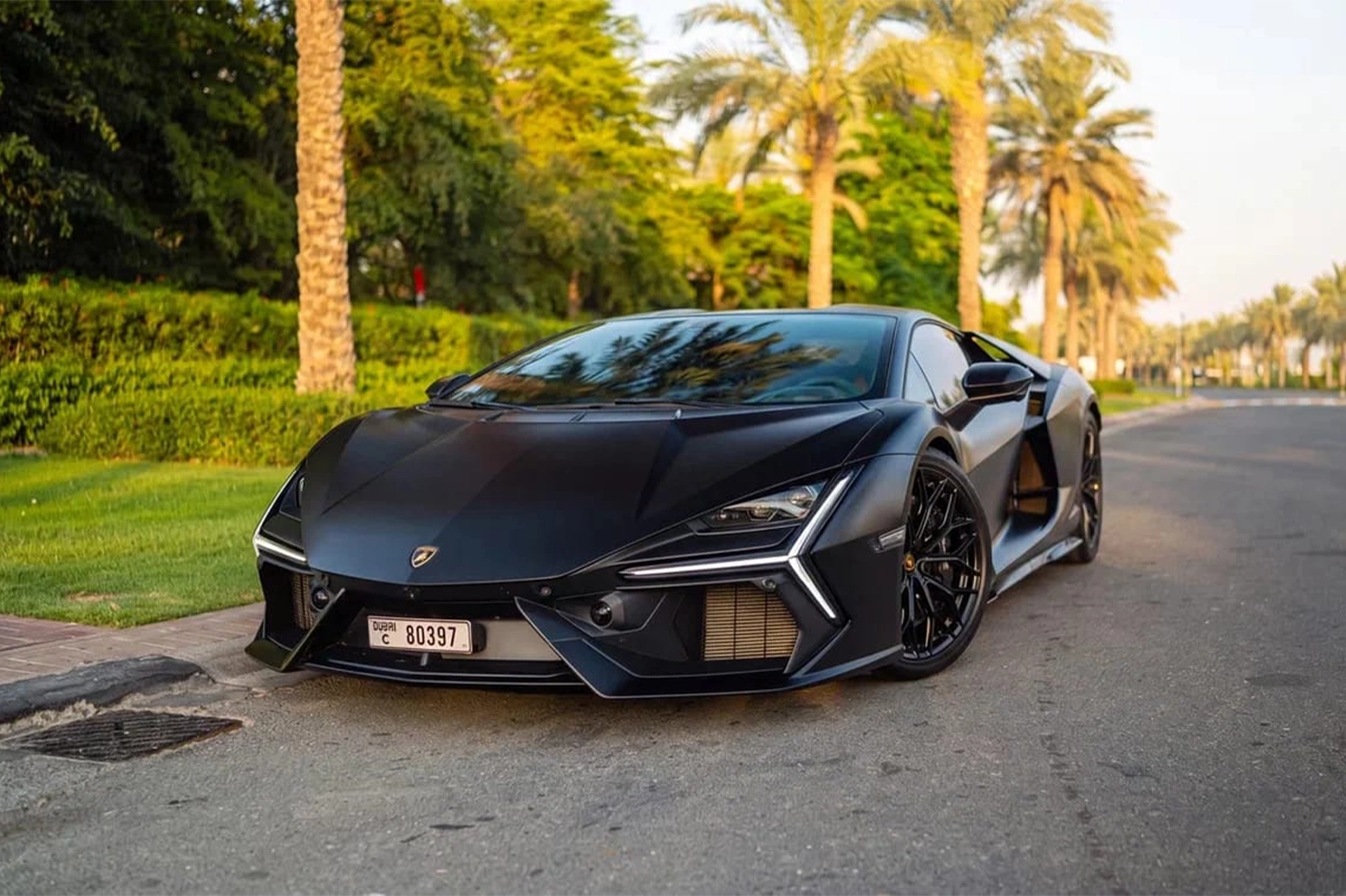 Lamborghini Revuelto Black for Rent in Dubai