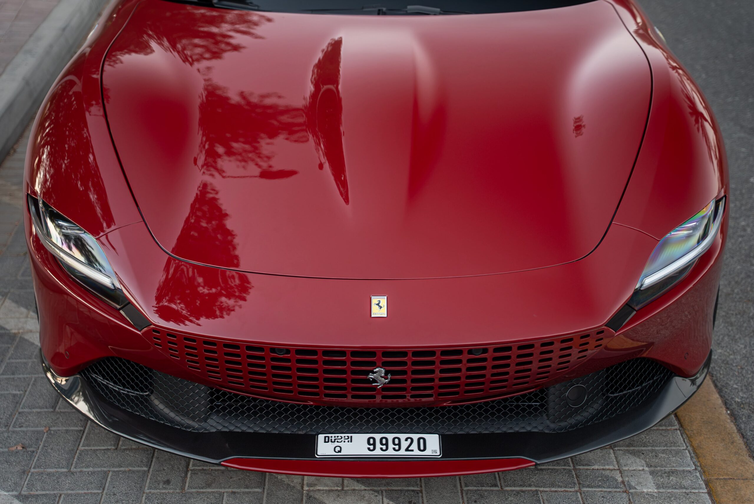 Hire Ferrari Roma Red in Dubai photo 3