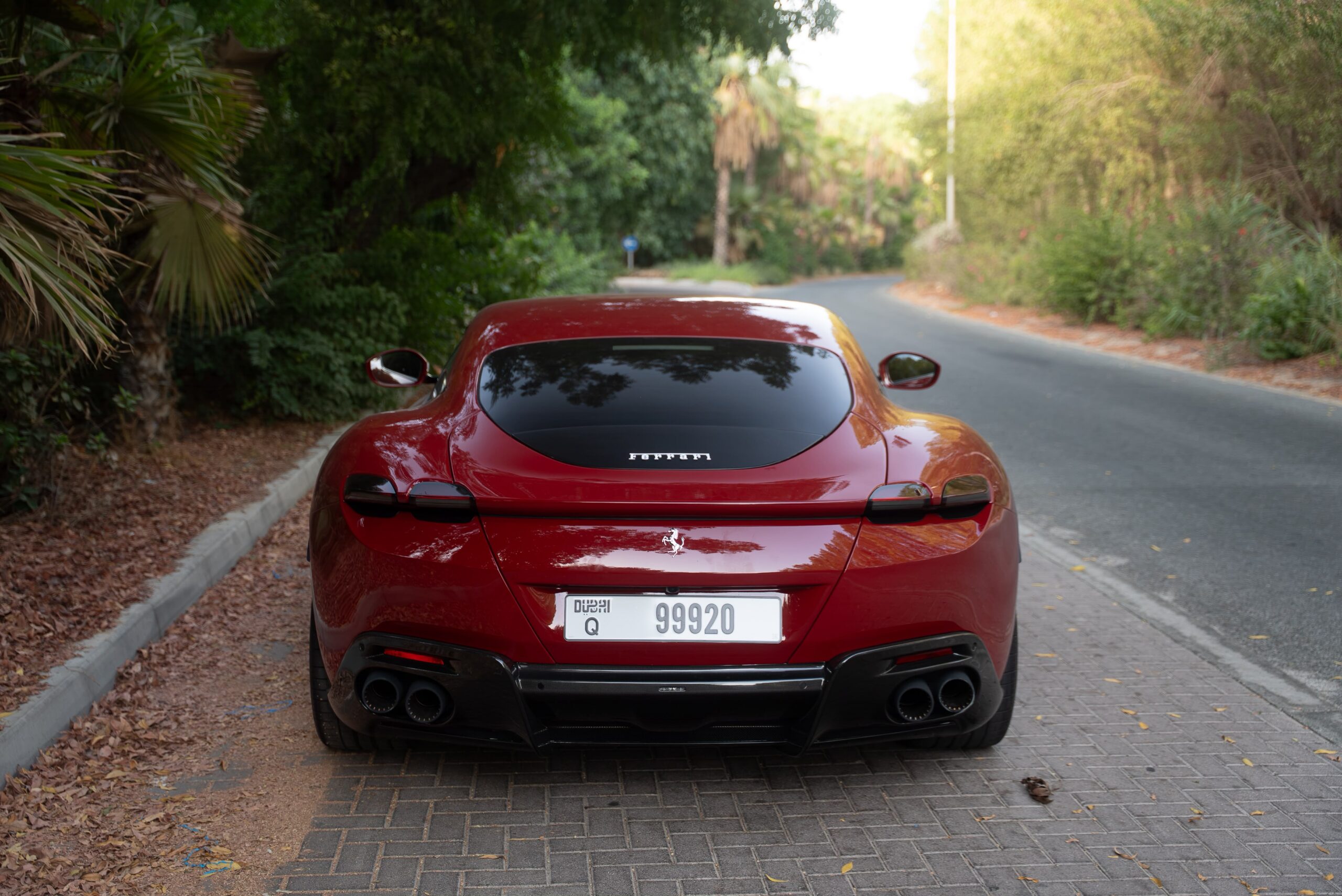 Hire Ferrari Roma Red in Dubai photo 4