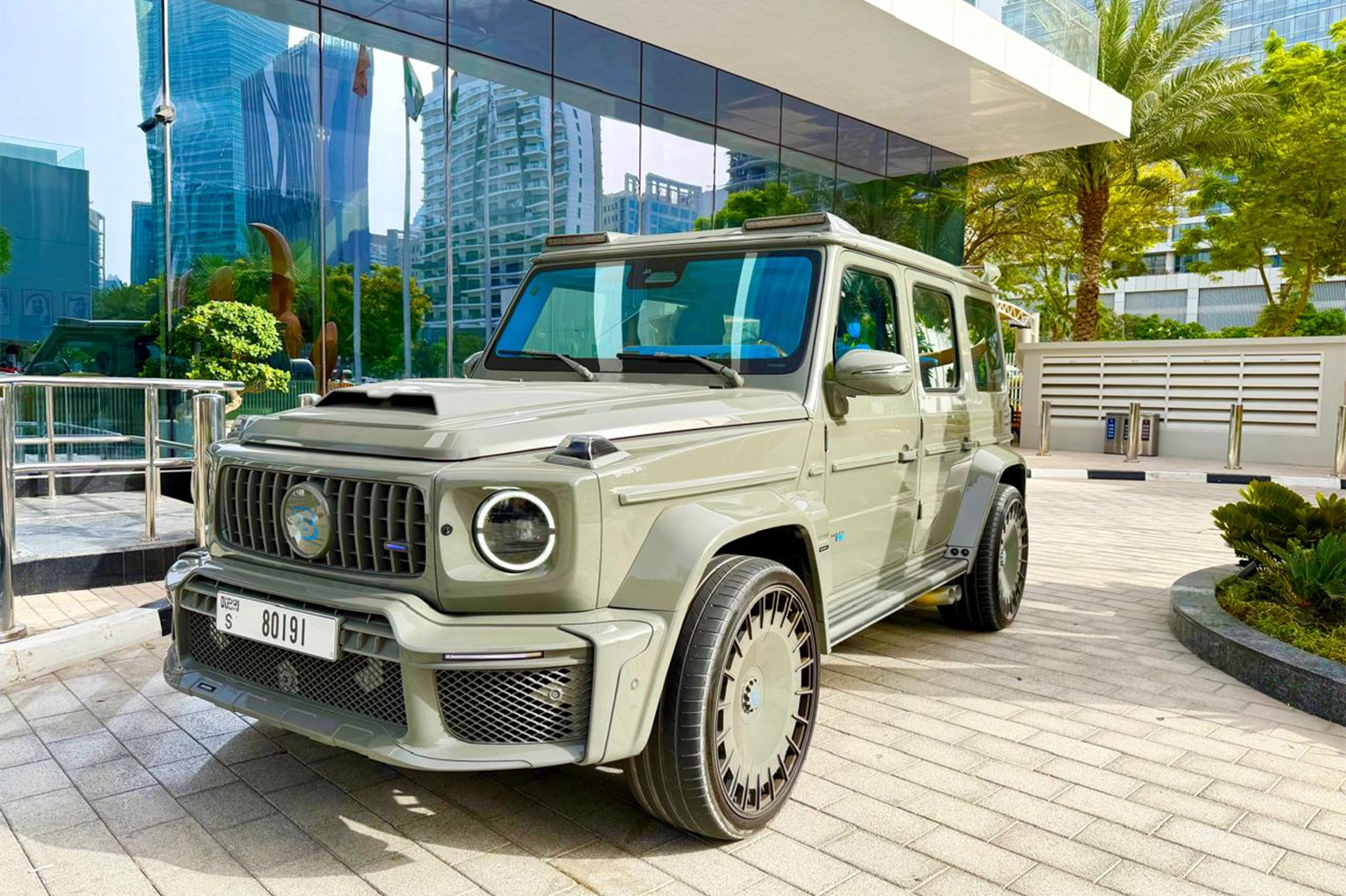 Hire 2025 Mercedes-Benz G-Class Brabus Desert Sand in Dubai