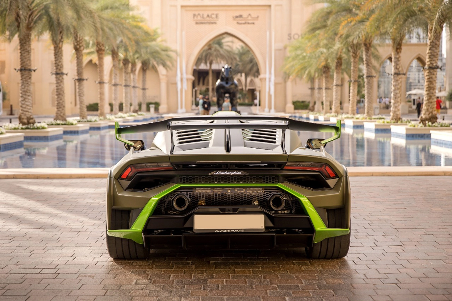 Rent Lamborghini Huracan STO Green in Dubai photo 3