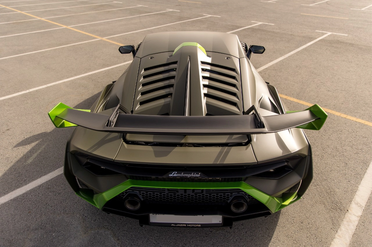 Rent Lamborghini Huracan STO Green in Dubai photo 4