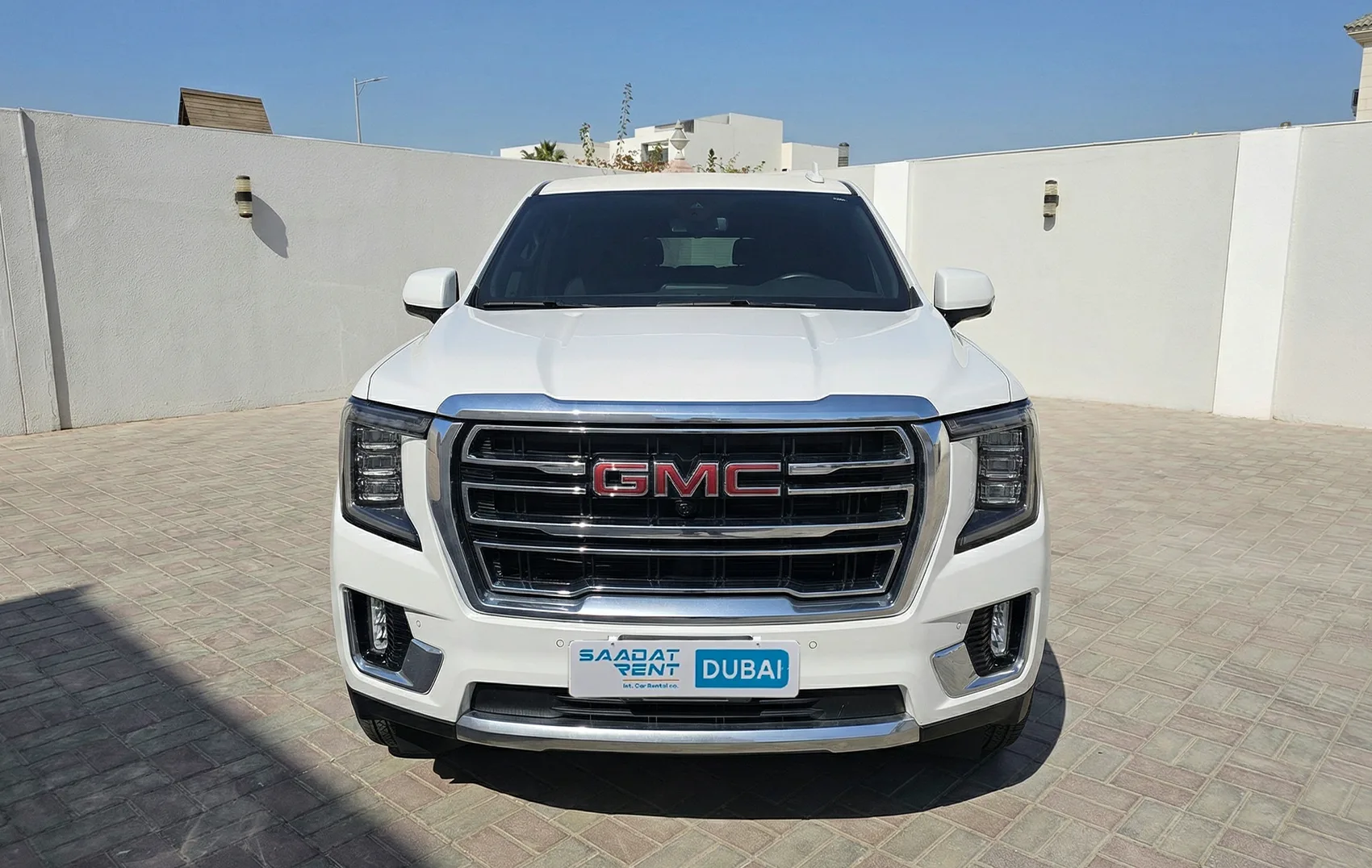Rent a 2025 GMC Yukon Stretch Limousine White in Dubai photo 2