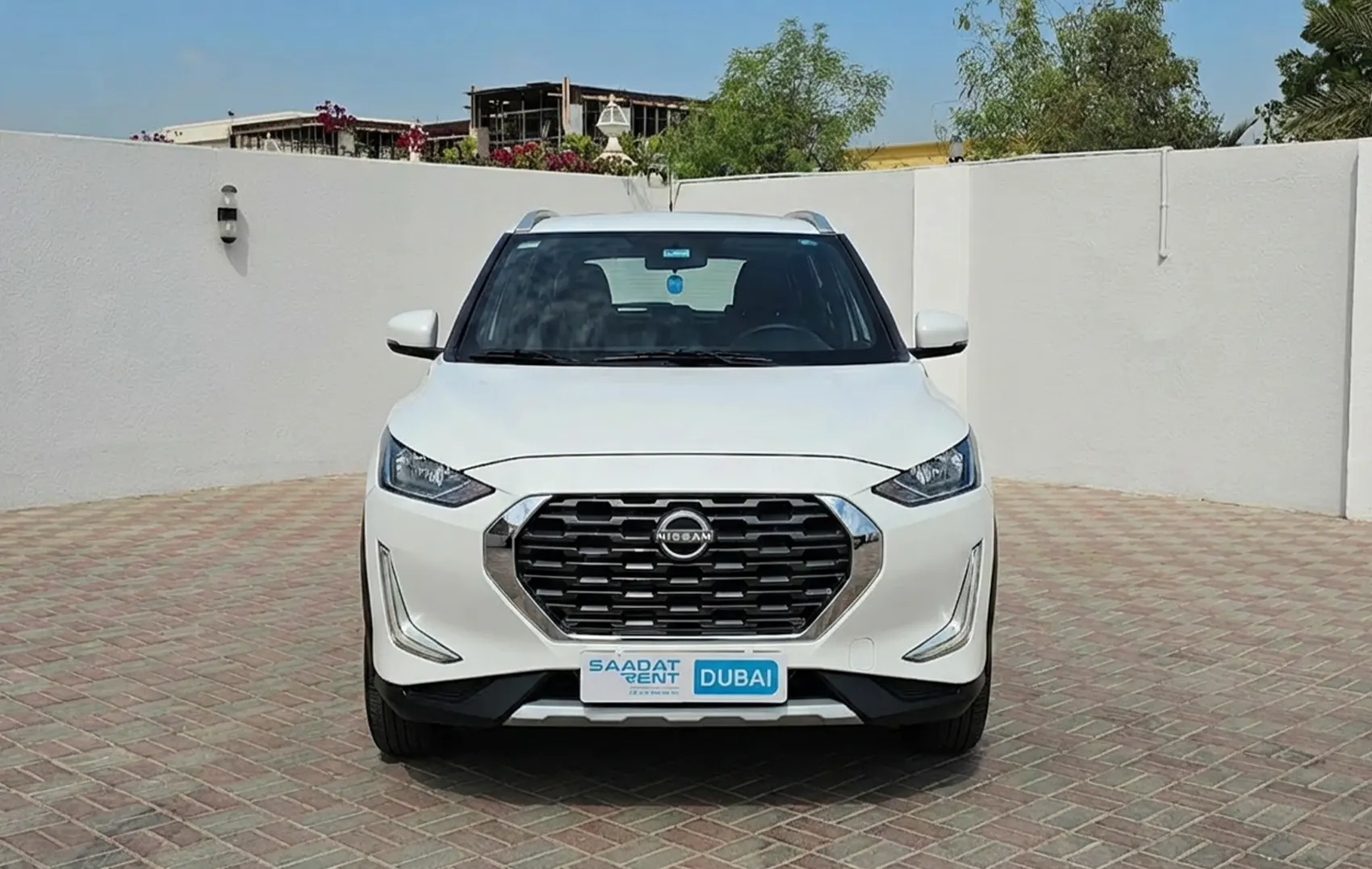Rent a 2026 Nissan Magnite White in Dubai