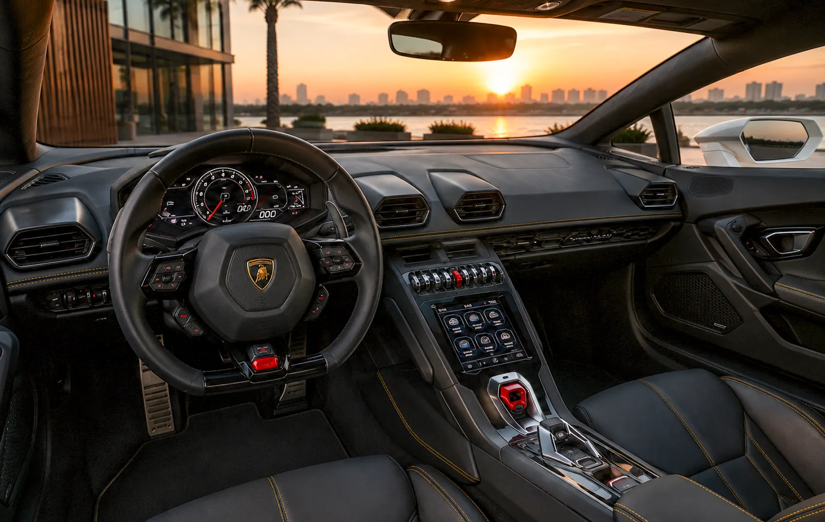 Lamborghini Huracan White Rental in Dubai photo 4