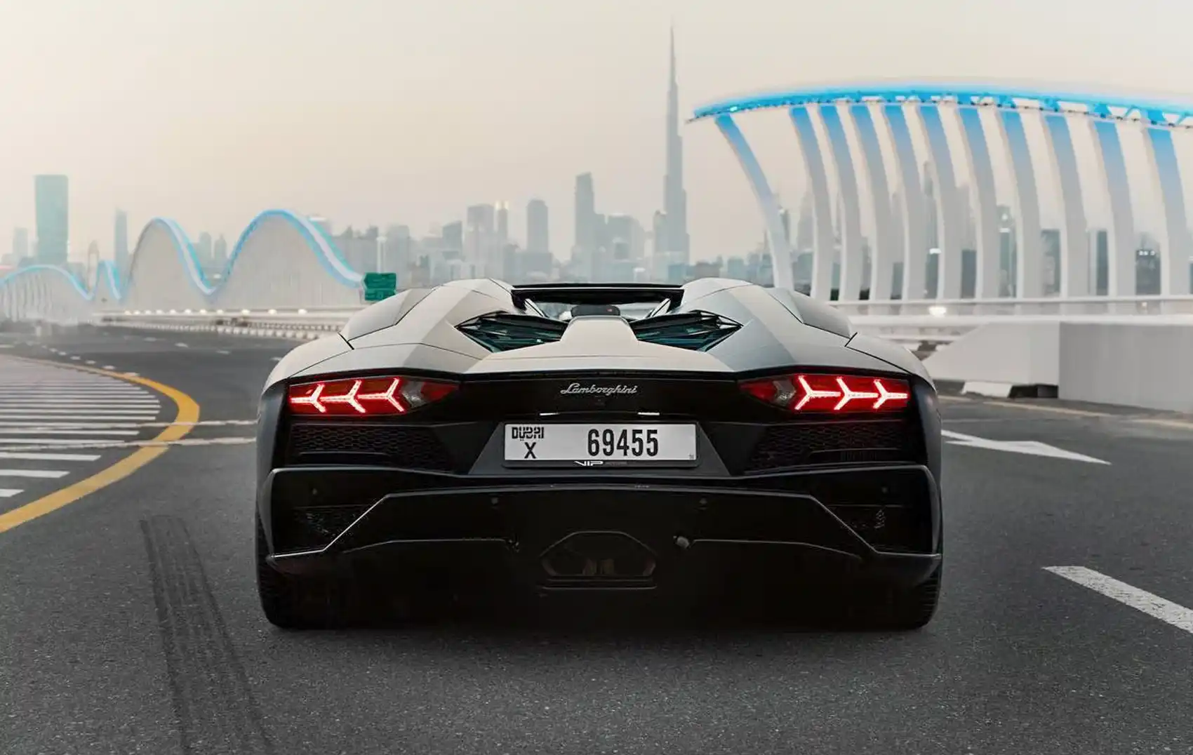 Lamborghini Aventador Roadster Black for Rent in Dubai photo 3