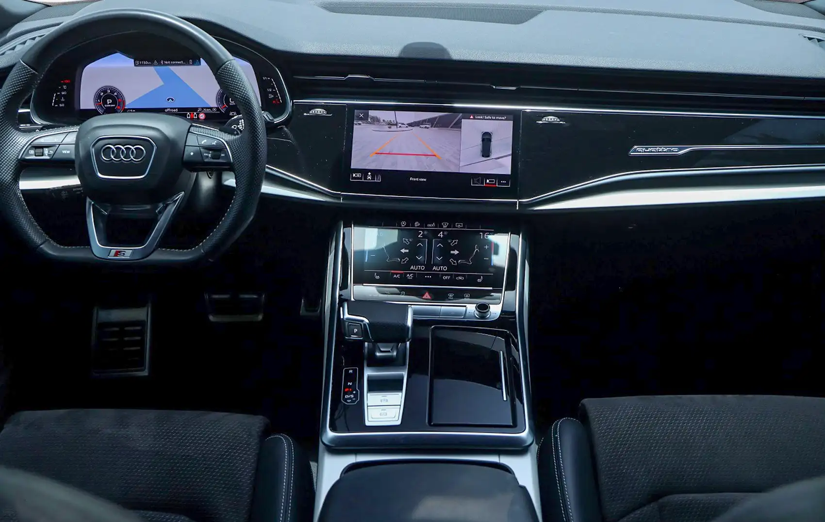 Rent Audi Q8 Blue in Dubai photo 2