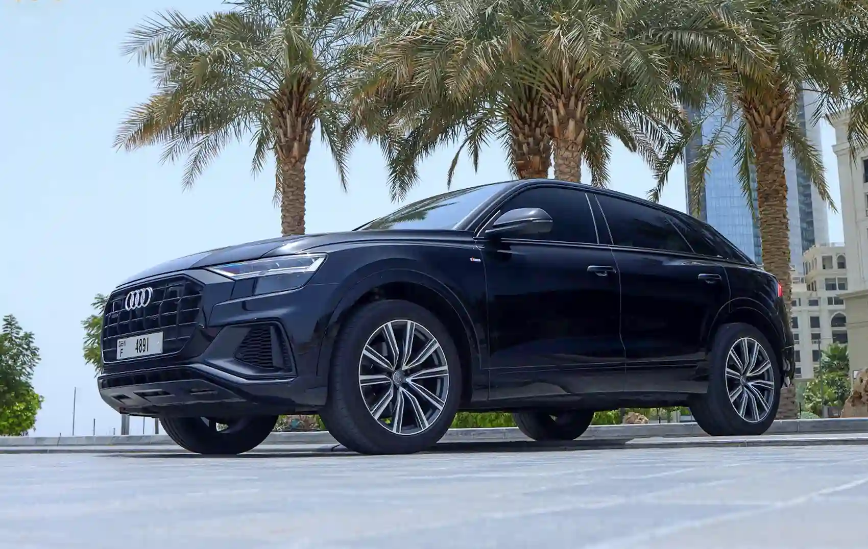Rent Audi Q8 Blue in Dubai photo 5