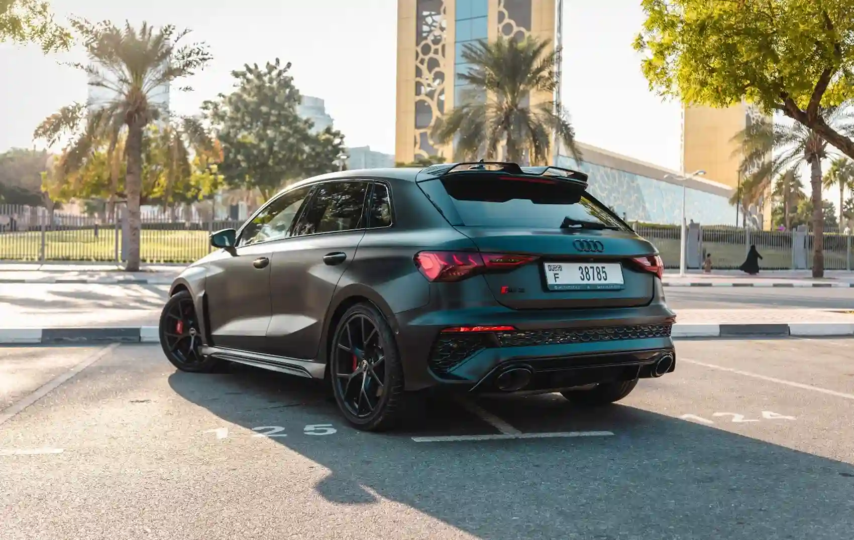 Rent Audi RS3 Sportback Green in Dubai photo 3
