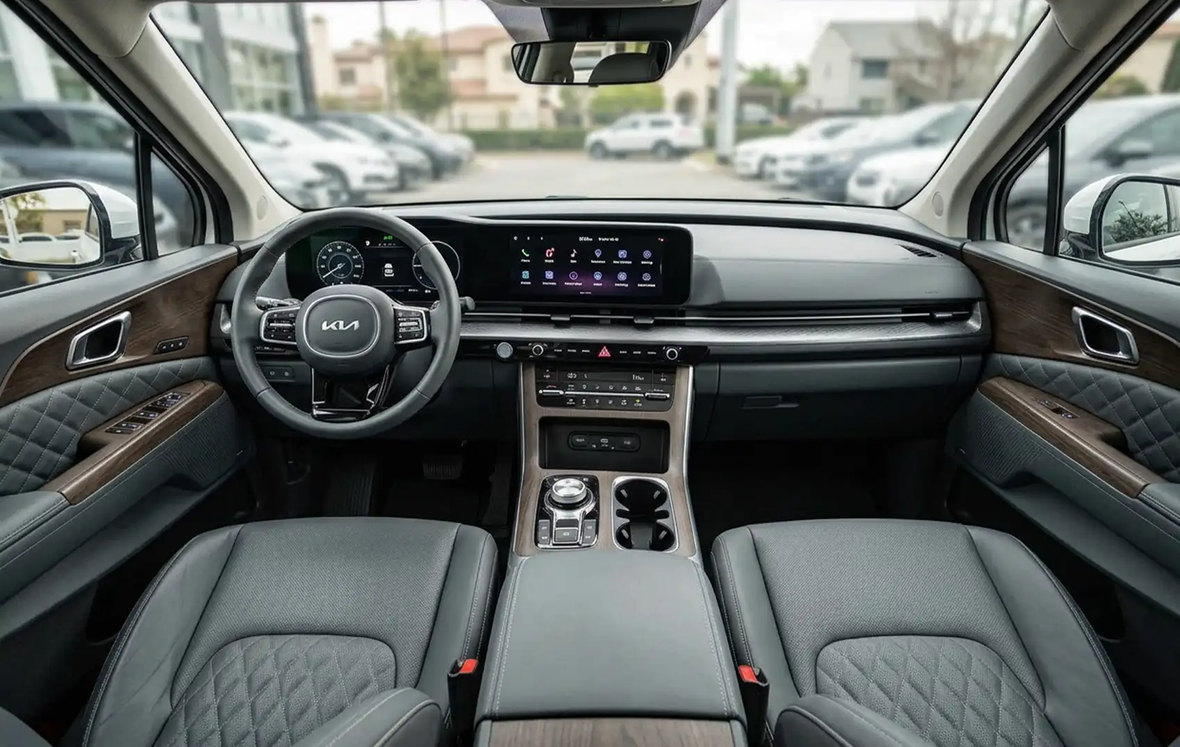 2026 Kia Carnival White for Rent in Dubai photo 4