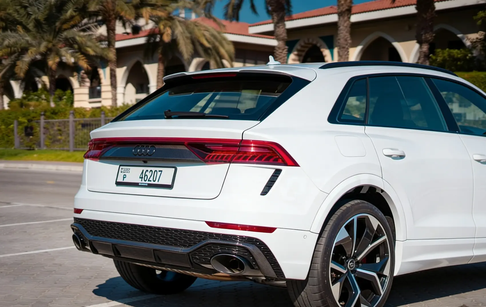 2026 Audi RS Q8 White for Rent in Dubai photo 5