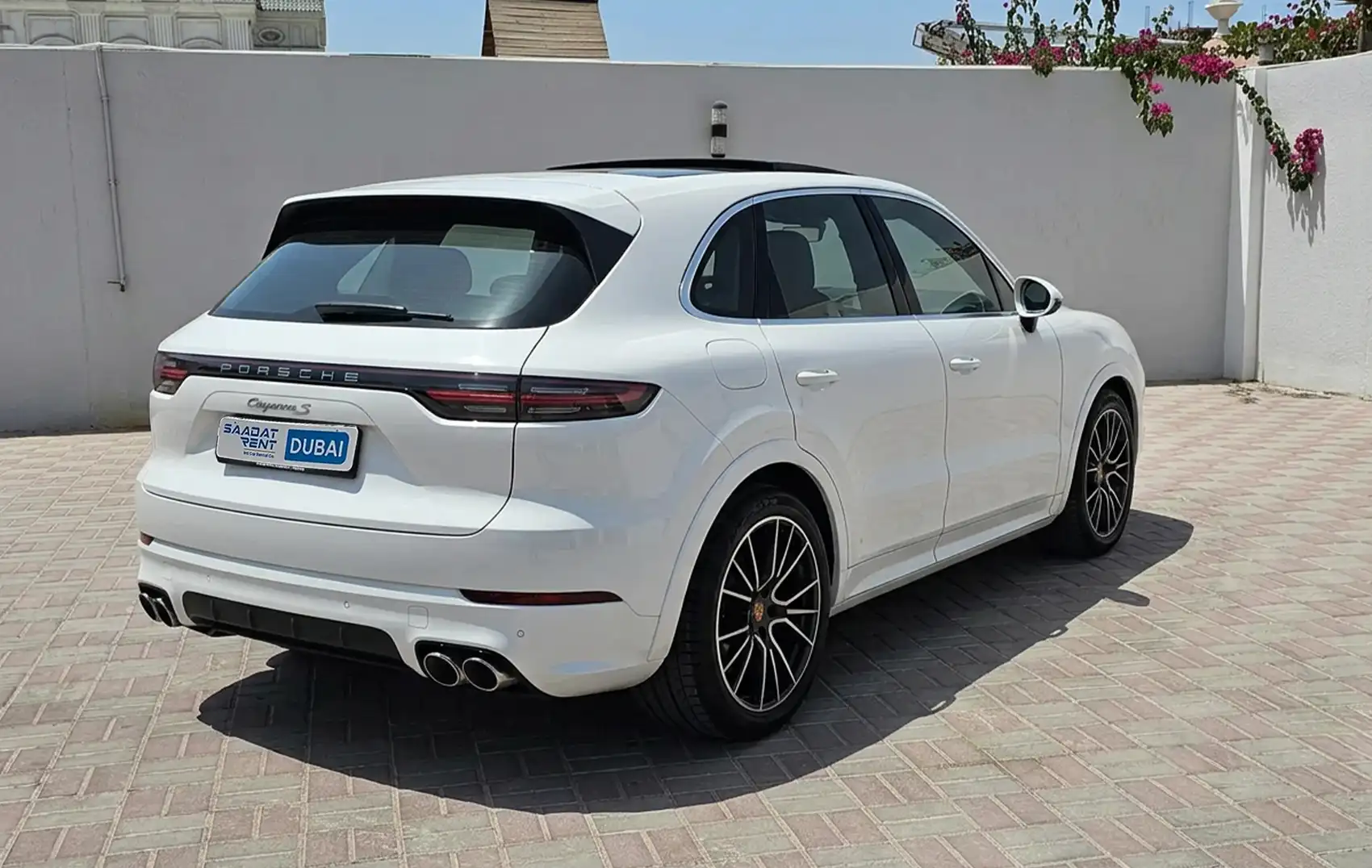 2026 Porsche Cayenne White Rental in Dubai photo 2