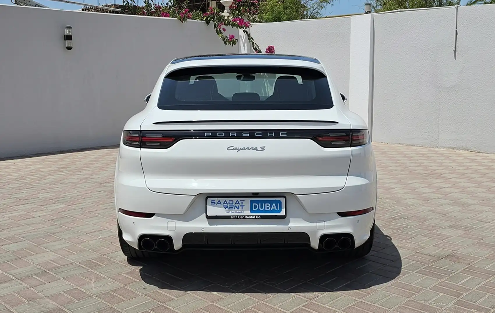2026 Porsche Cayenne White Rental in Dubai photo 3