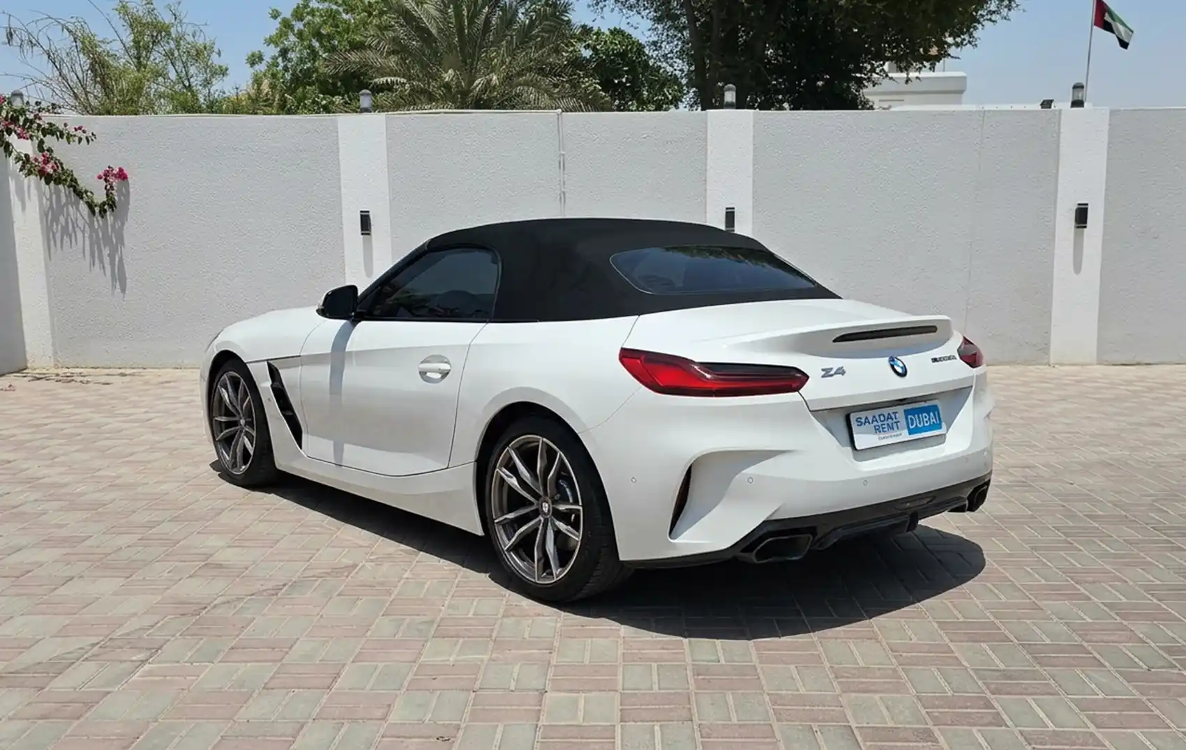 BMW Z4 White Rental in Dubai photo 2