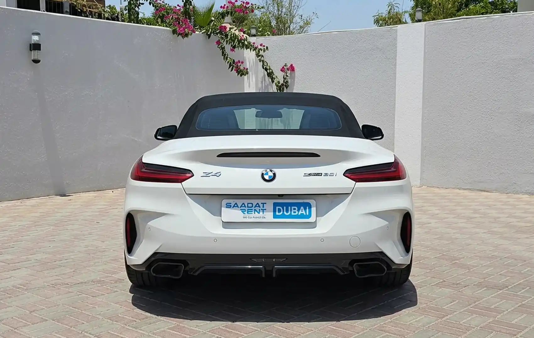 BMW Z4 White Rental in Dubai photo 3