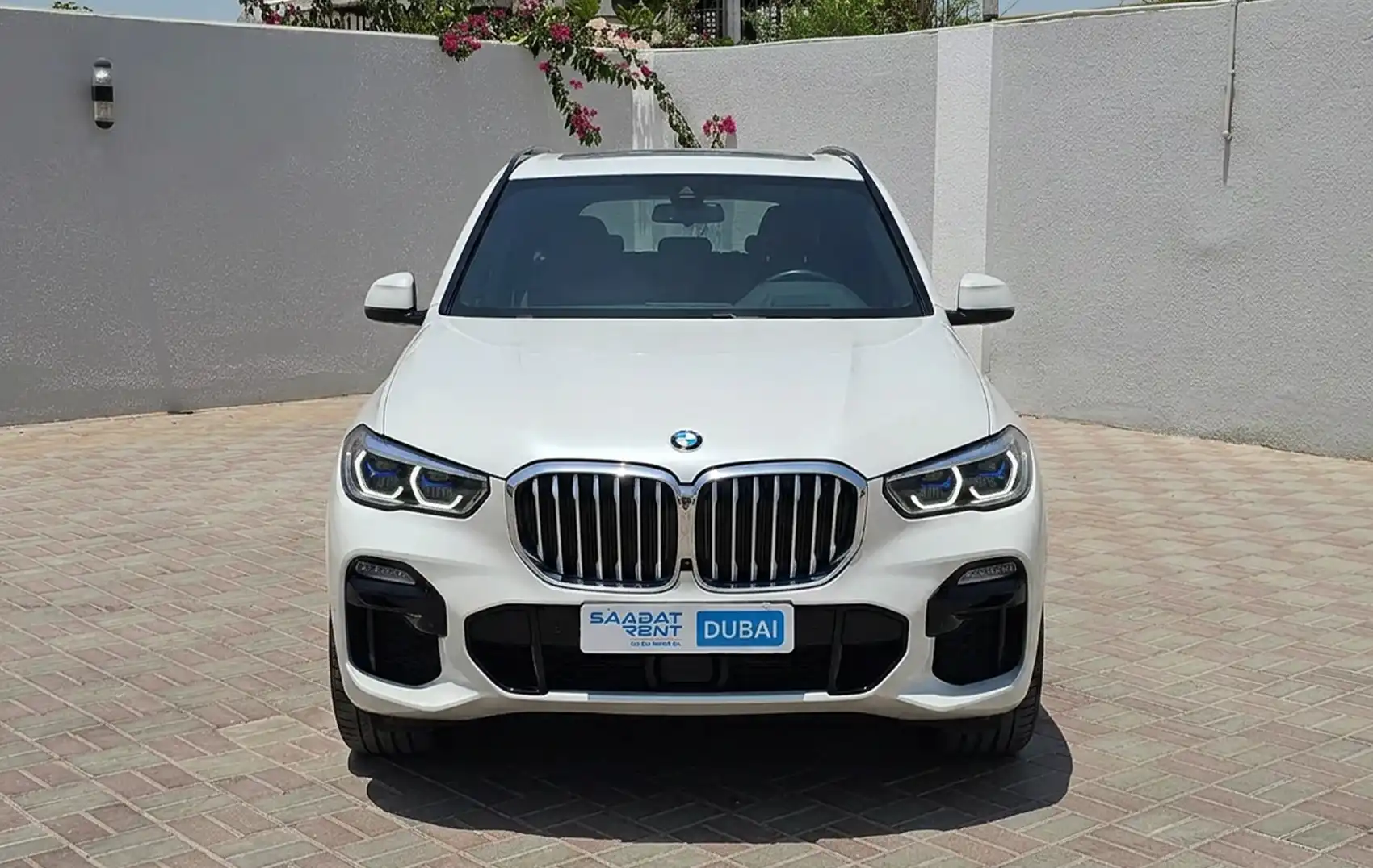 2025 BMW X5 White Rental in Dubai