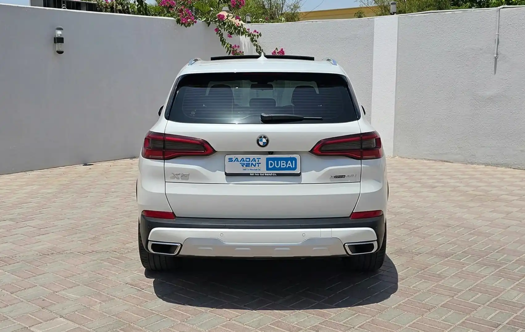 2025 BMW X5 White Rental in Dubai photo 3
