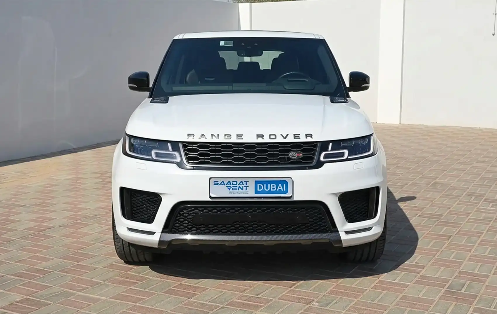 Land Rover Range Rover Sport SVR White for Rent in Dubai