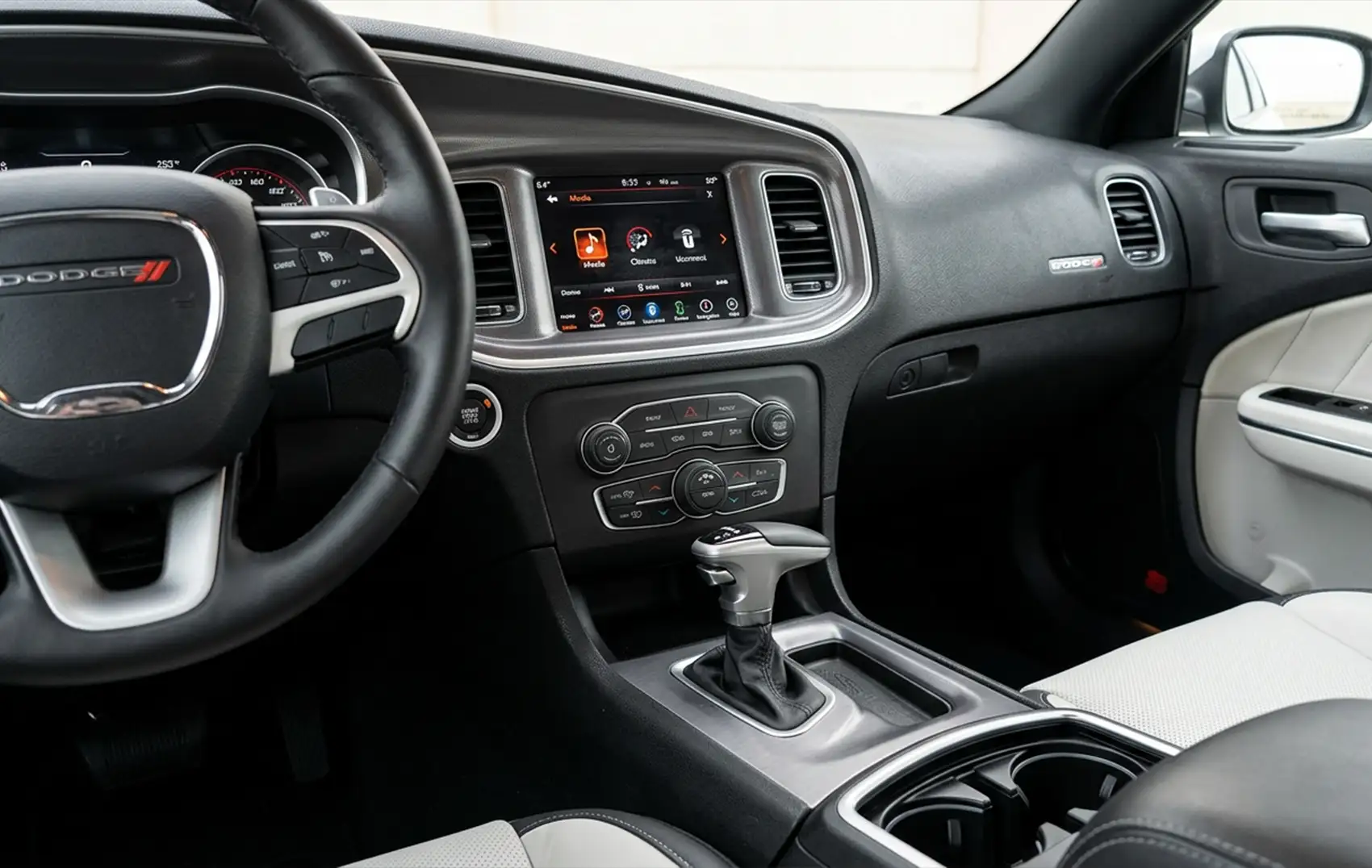 Rent a Dodge Charger White in Dubai photo 5