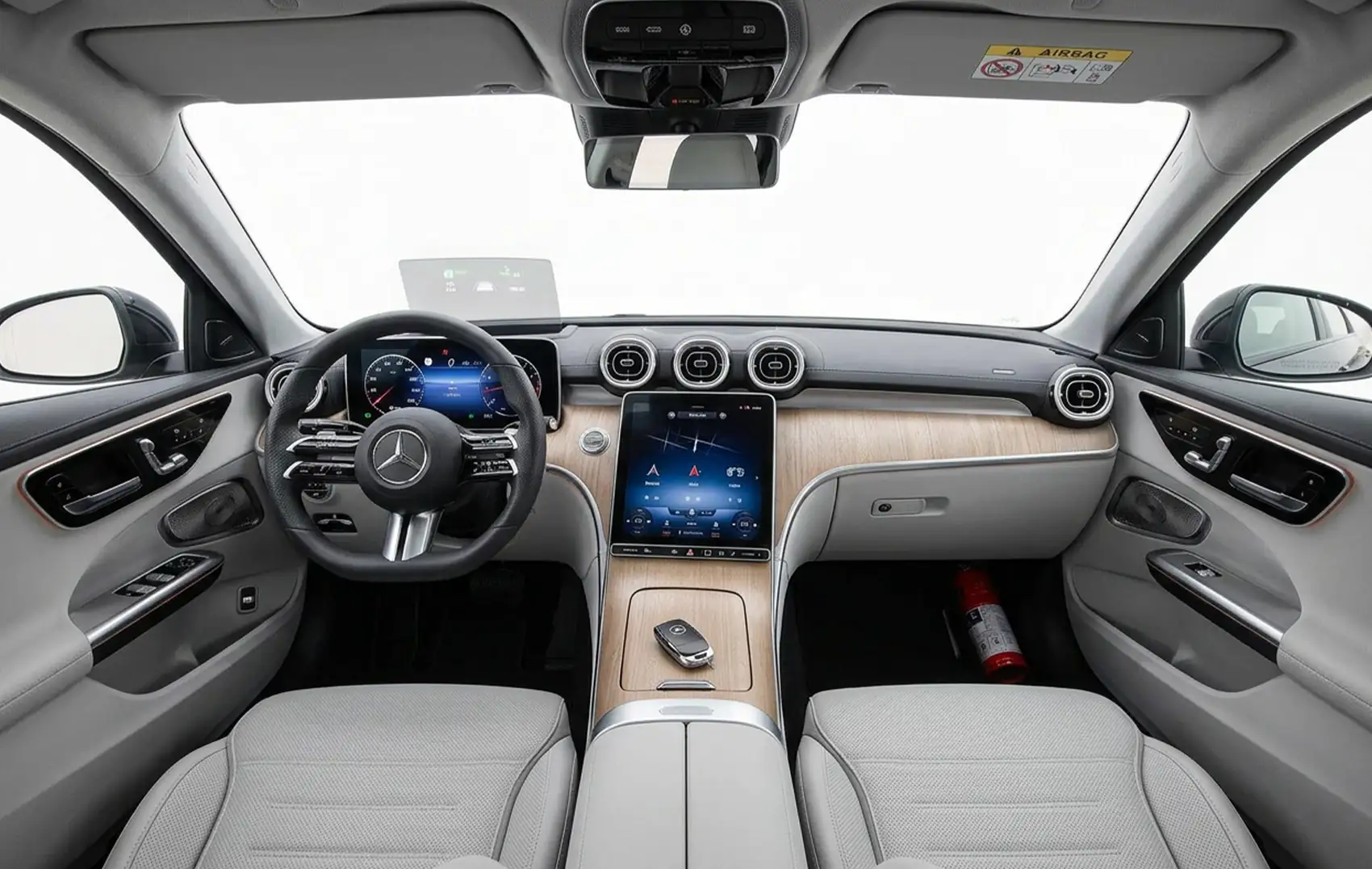 2024 Mercedes-Benz C200 White Rental in Abu Dhabi photo 4