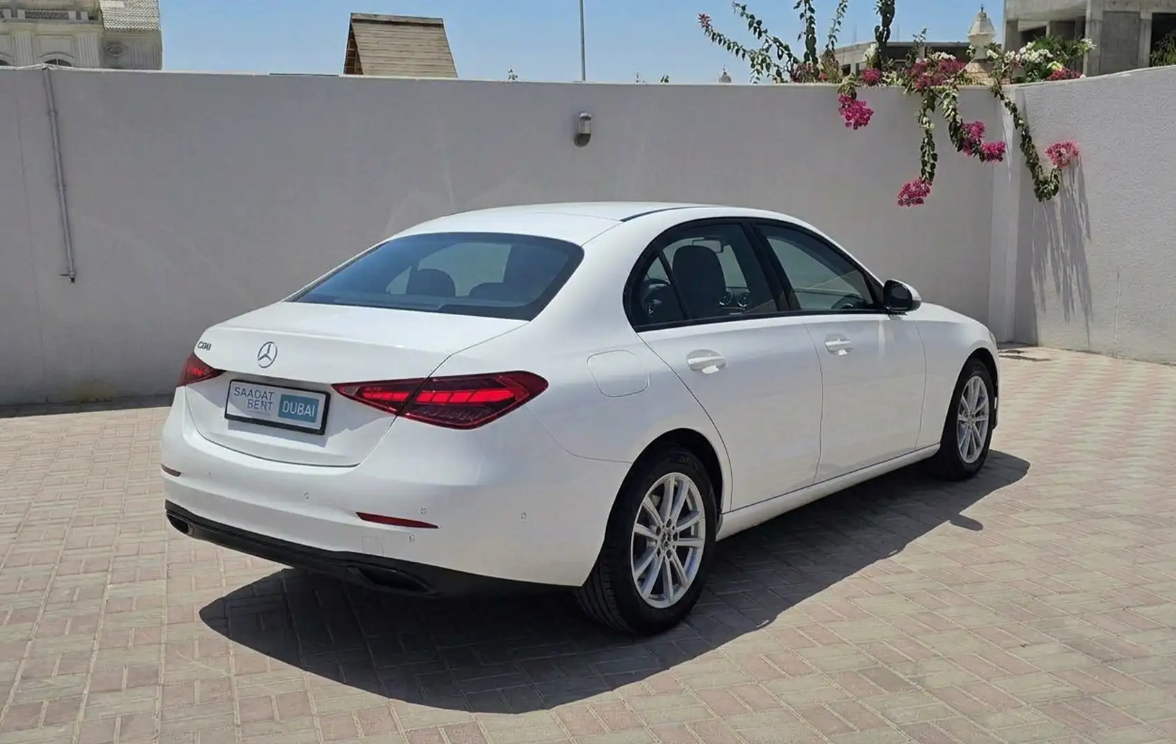 2024 Mercedes-Benz C200 White Rental in Abu Dhabi photo 6