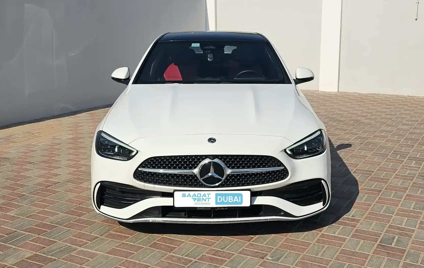 2024 Mercedes-Benz C200 White Rental in Ajman
