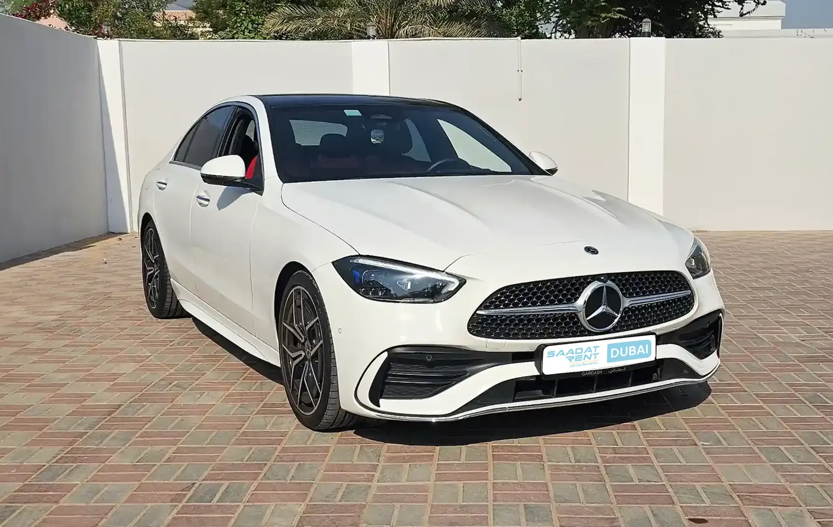 2024 Mercedes-Benz C200 White Rental in Ajman photo 2