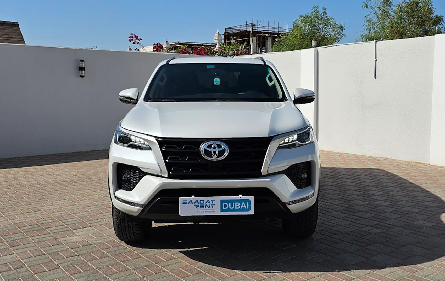 2025 Toyota Fortuner V6 White for Rent in Sharjah