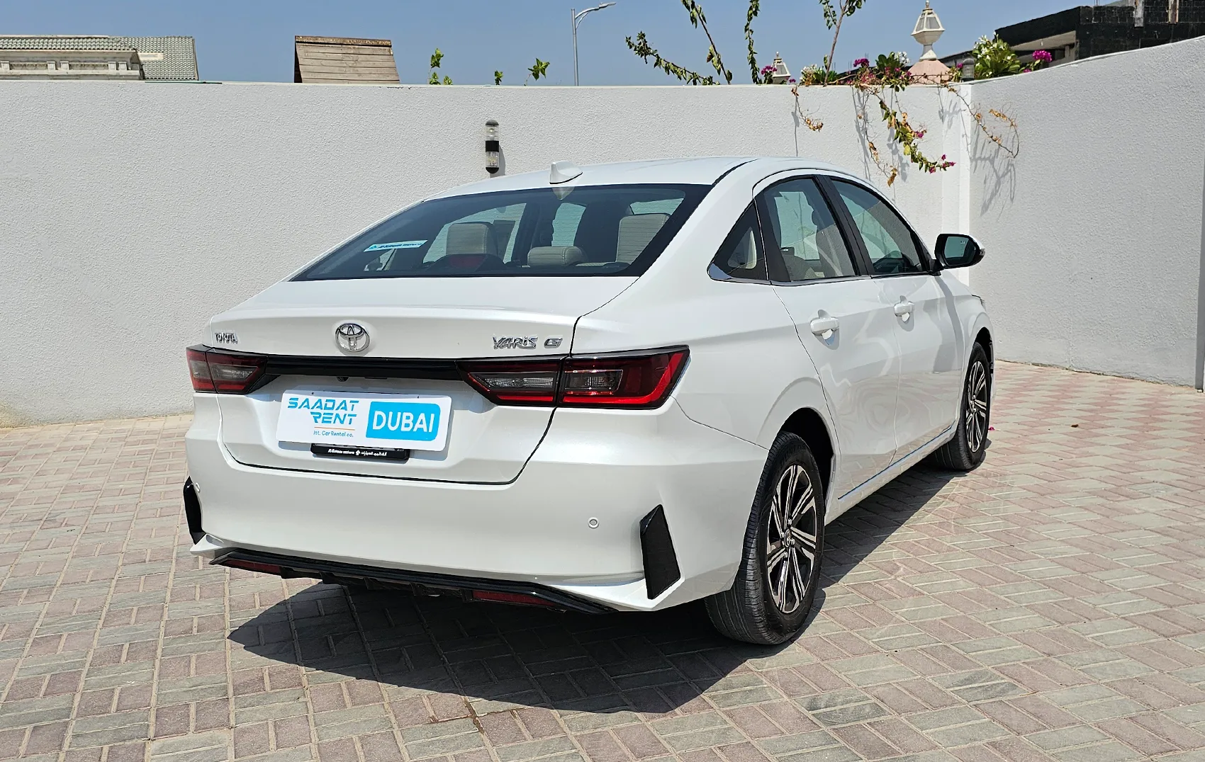 2026 Toyota Yaris G White Rental in Sharjah photo 2