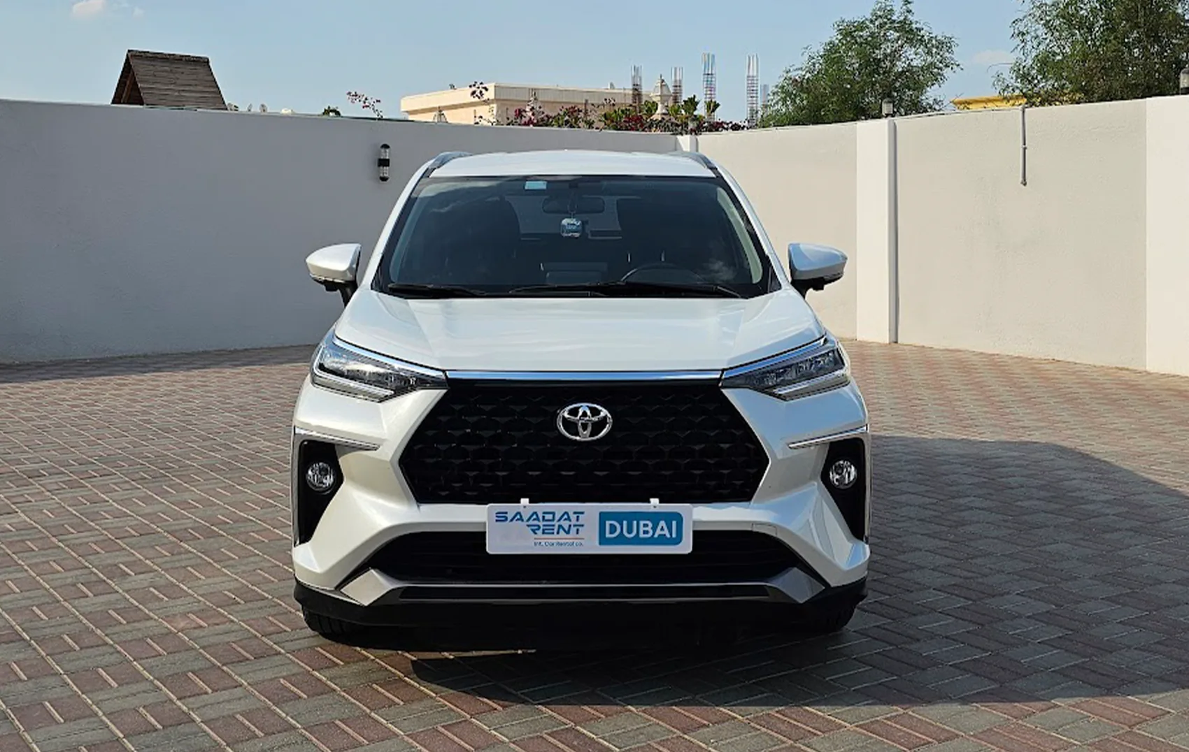 Rent a 2024 Toyota Veloz White in Ajman