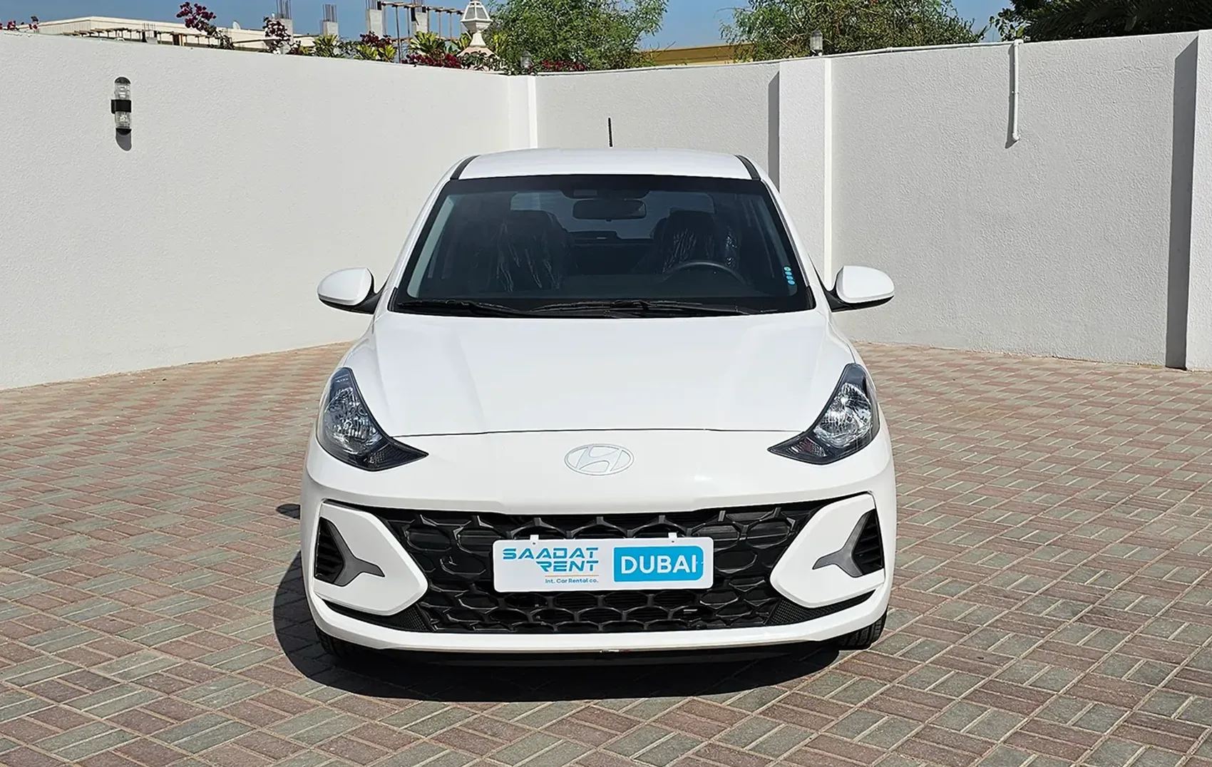Hire 2025 Hyundai i10 White in Ajman