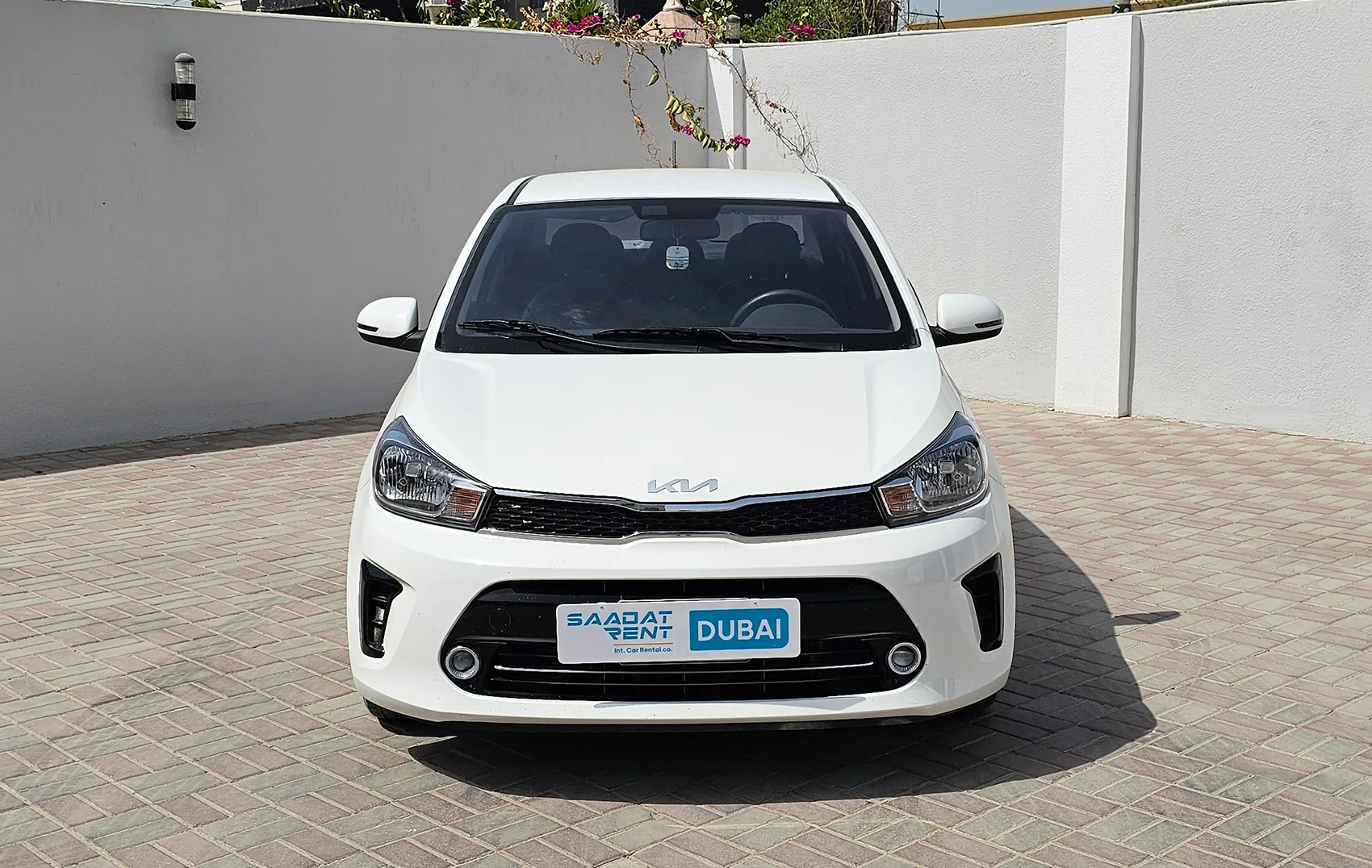 2025 Kia Pegas White Rental in Ajman