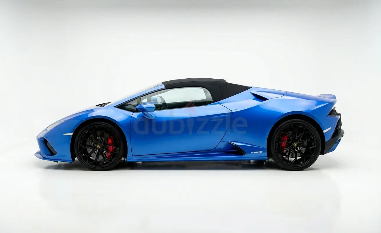 2022 Lamborghini Huracan for Rent in Al Barsha 1 (Blue) photo 3