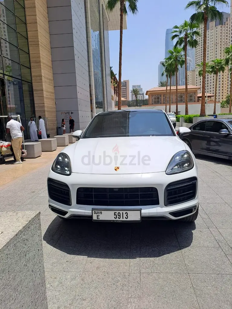 2022 Porsche Cayenne for Rent in Sheikh Zayed Road (White) rental in Sheikh Zayed Road, Dubai