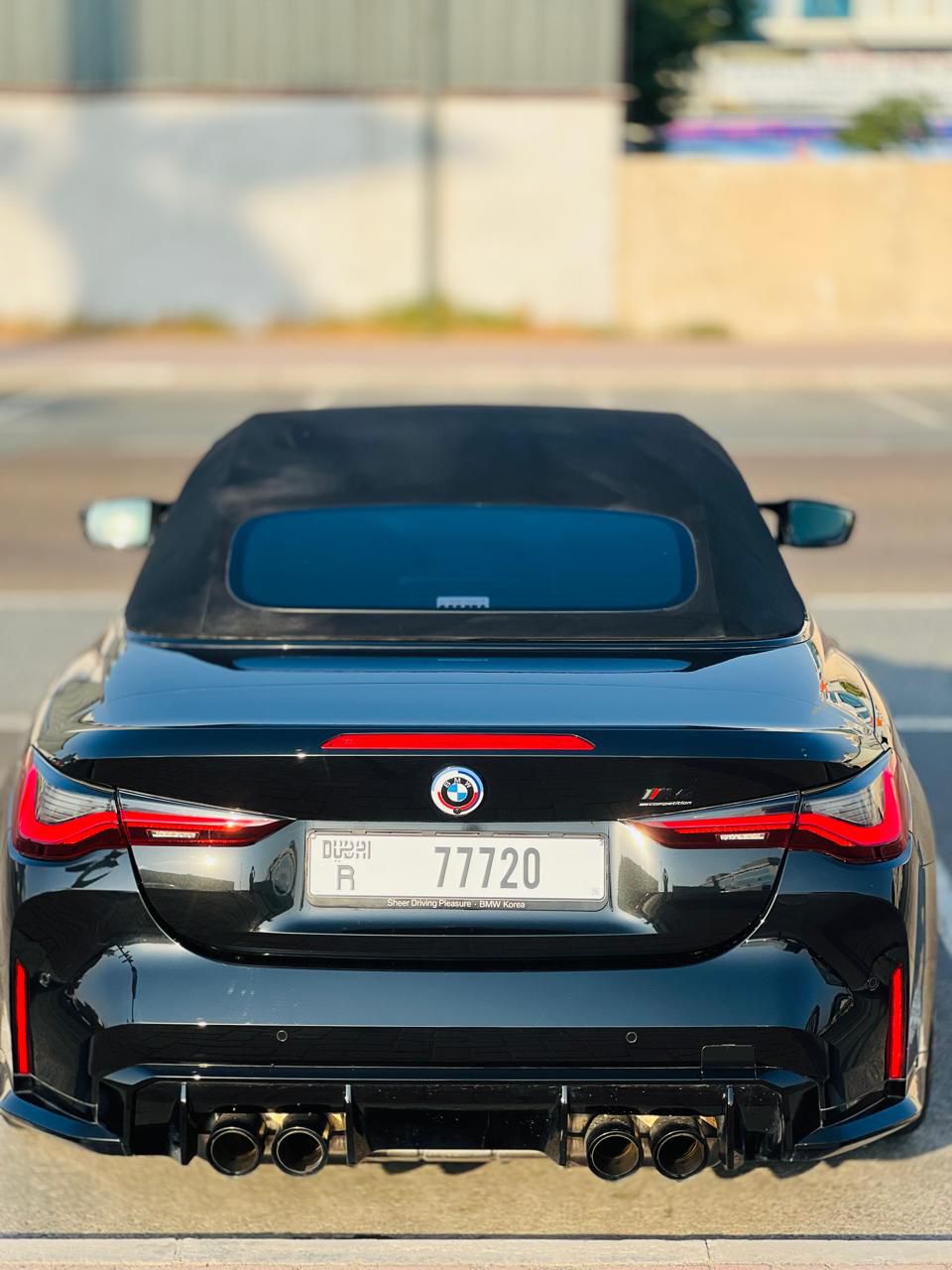 Hire 2023 BMW M4 Convertible Black in Dubai photo 3