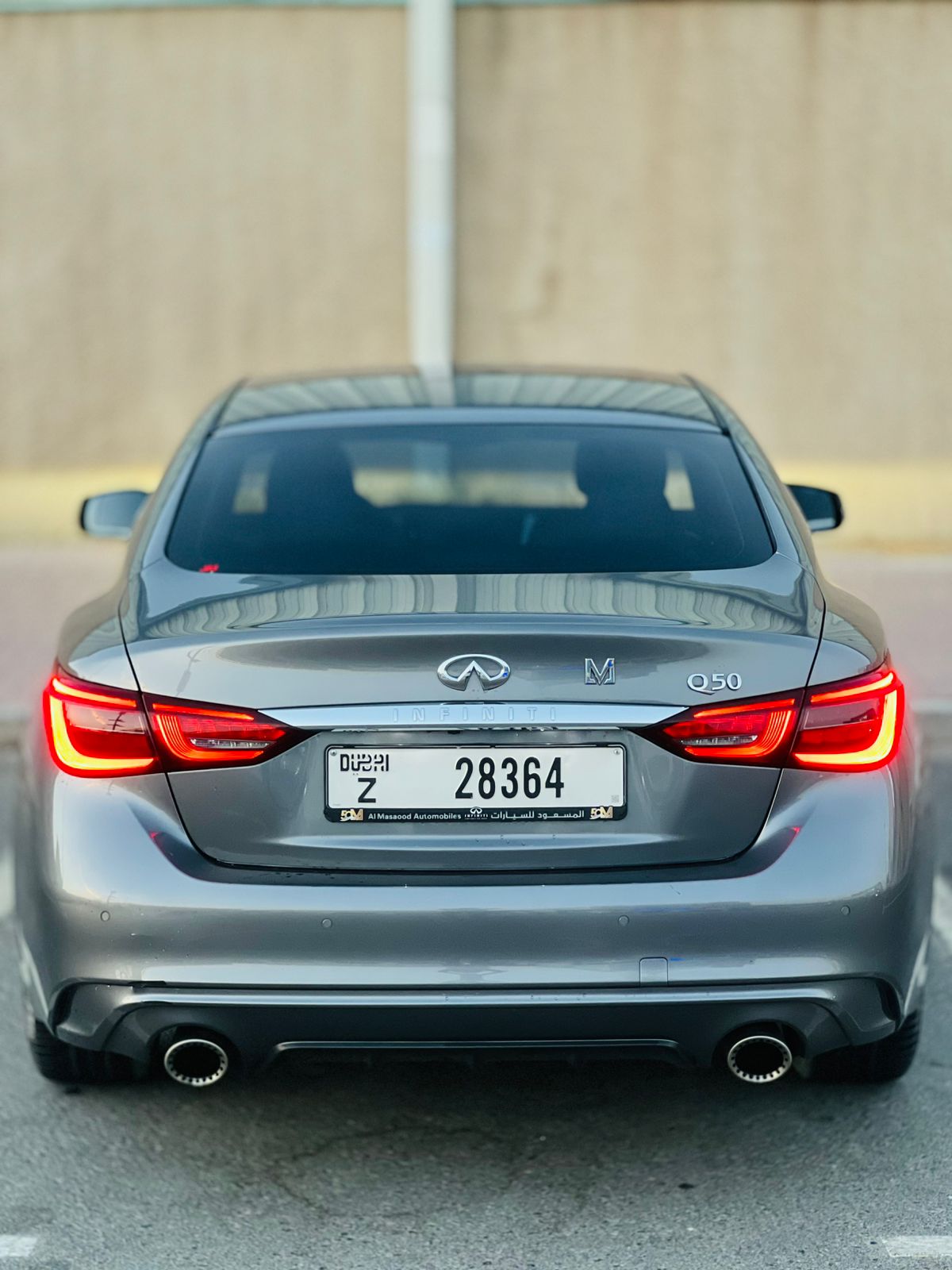 2023 Infiniti Q50 Grey Rental in Dubai photo 6