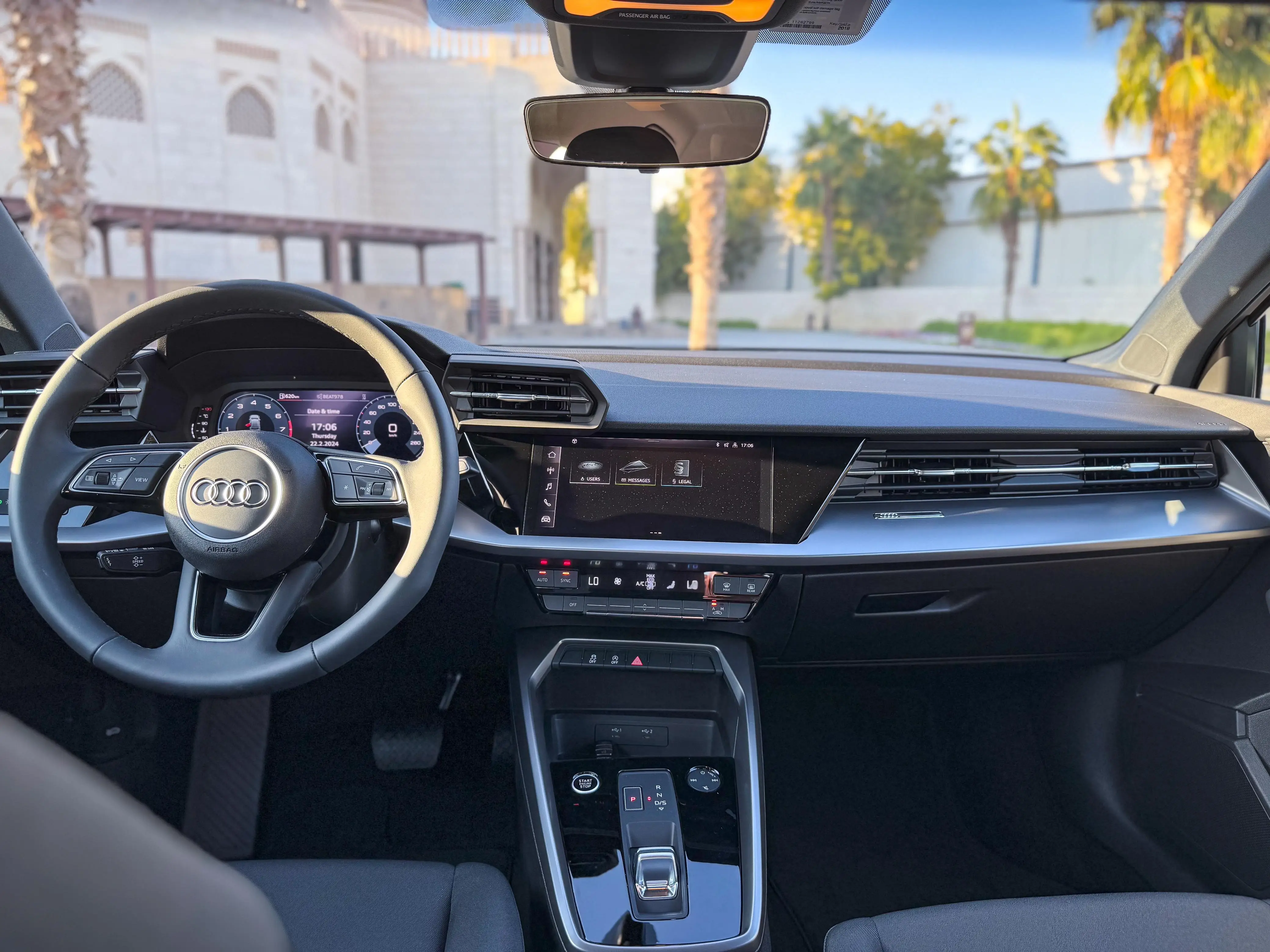 2024 Audi A3 White Rental in Dubai photo 2